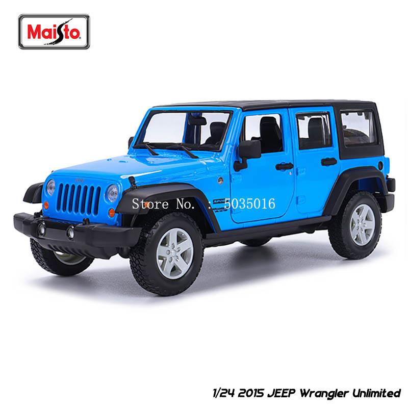 

Maisto 1:24 NEW 2015 JEEP Wrangler Unlimited manufacturer authorized simulation alloy car model crafts decoration collection toy