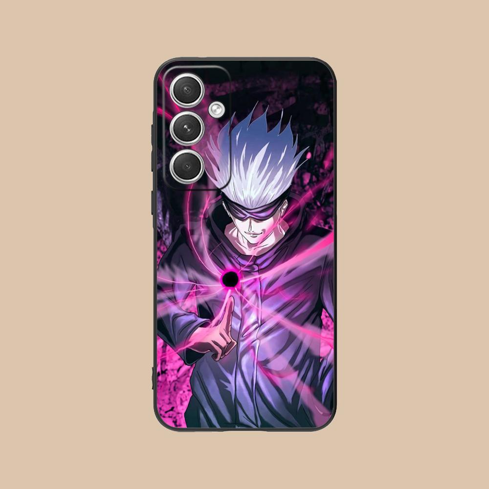 Jujutsu Kaisen Satoru Gojo Phone Case for Samsung Galaxy S26 S25 S24 S23 S22 S21 S20 Note20 Plus FE Ultra Colorful Cover Luxury