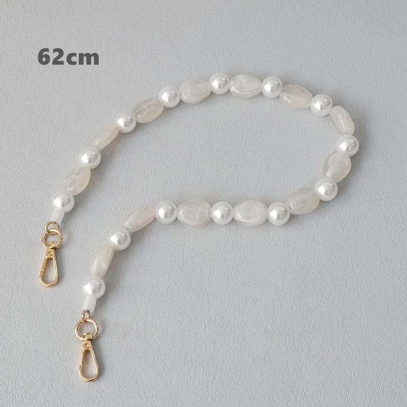 Nová módní dámská kabelka, doplněk s odnímatelnými korálky, řetízky z akrylových perel, luxusní popruh pro ženy, kabelka přes rameno, rukojeť