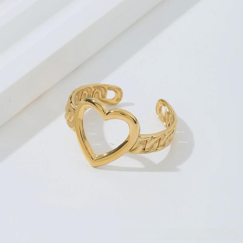 European & American Style Titanium Steel Open Ring - Fashionable, Versatile Jewelry for Women