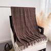 New high-end plaid autumn and winter warm scarf shawl commuting versatile couple fringed imitation cashmere scarf