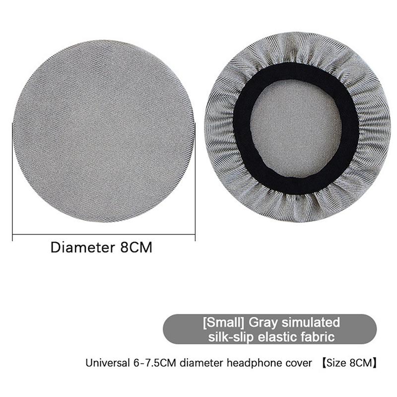2Pcs Reusable Universal Soft Washable Headphones Covers Elastic Durable Breathable Protective Dust Proof Earpad Covers