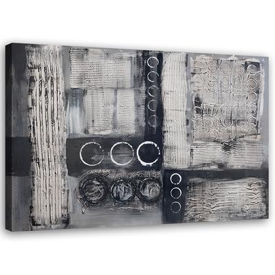 Canvas Print Abstract Grey Painted