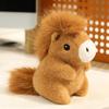Mini Horse Plush Toy Cute Fluffy Baby Horse Stuffed Animal Desktop Pets Decor New Year Mascot Gift For Kids Friends 13Cm