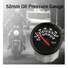 ELING Newest 52mm Oil Pressure Gauge 0-30Bar 0-435Psi Signal with Red Backlight for Motorcycle Boat Truck Universal 12V 24V