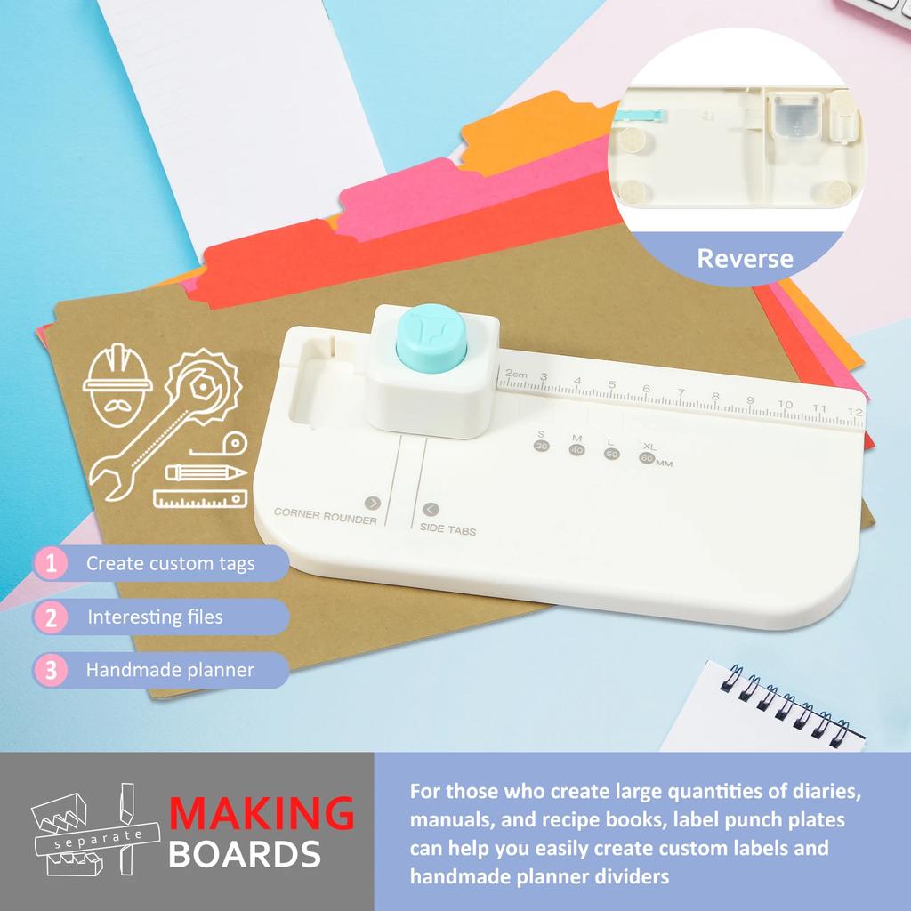 Creative Divider Maker Loose Leaf Separator Labels Puncher Self Made Tool Multipurpose Portable Tab Dividers Making Tool