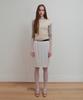 Aobteu Frill Lace Layered Skirt - White