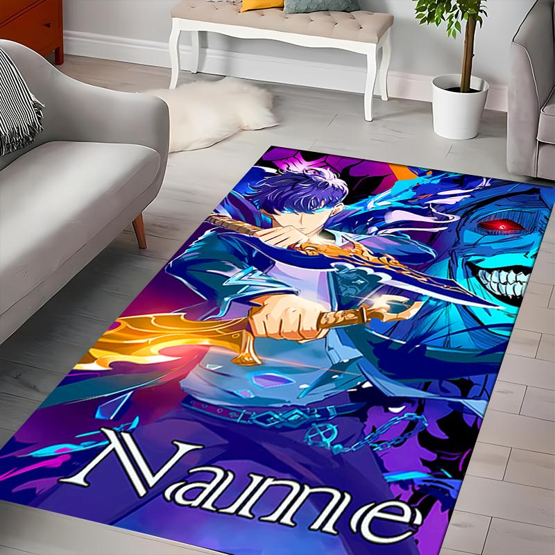 Custom Personalization Solo Leveling Area Rug - Perfect For Kitchen, Bathroom,Laundry Room Decor Large Size Available,Gift All Seasons