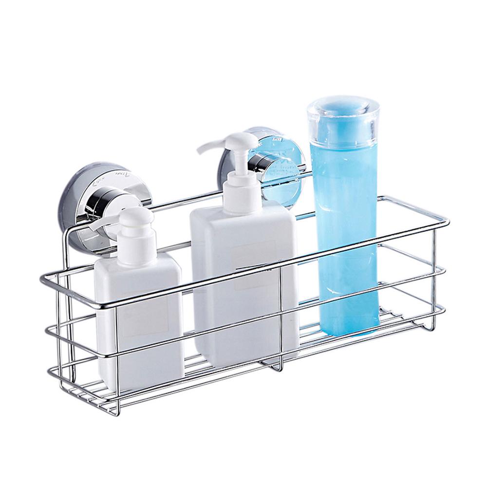

Полка для душевой кабины из нержавеющей стали с присоской для душа, полка-органайзер без сверления, прочная полка для душевой кабины для ванной комнаты