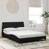Vidaxl Struttura Letto Senza Materasso, Nera, 140X200 Cm, Velluto