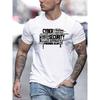 Men'S Cyber Security T-Shirt - Black Casual Short Sleeve Crew Neck Tee with White Text & Barcode Design, Lightweight for Summer