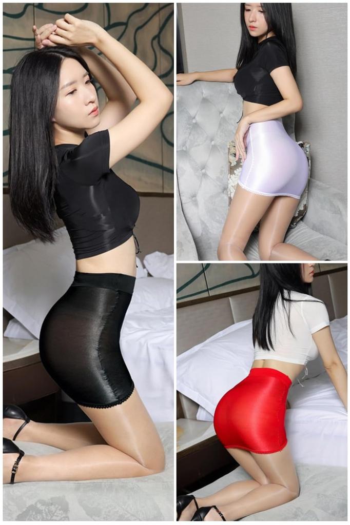 Sexy Ultra Shiny Ultra Thin Tight Fit Micro Mini Skirt Hip Dance Mini Skirt Cosplay Costume Elastic Micro Mini Sheer Extreme Seductive Costume Fancy