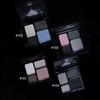 4 Colors Punk Smokey Cool Toned Eyeshadow Palette Metal Pearlescent Matte Lasting Eyeshadow Black Gray Party Eye Pigments Makeup