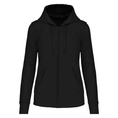 Damen/Damen Umweltfreundlicher Kapuzenpullover mit durchgehendem Reißverschluss