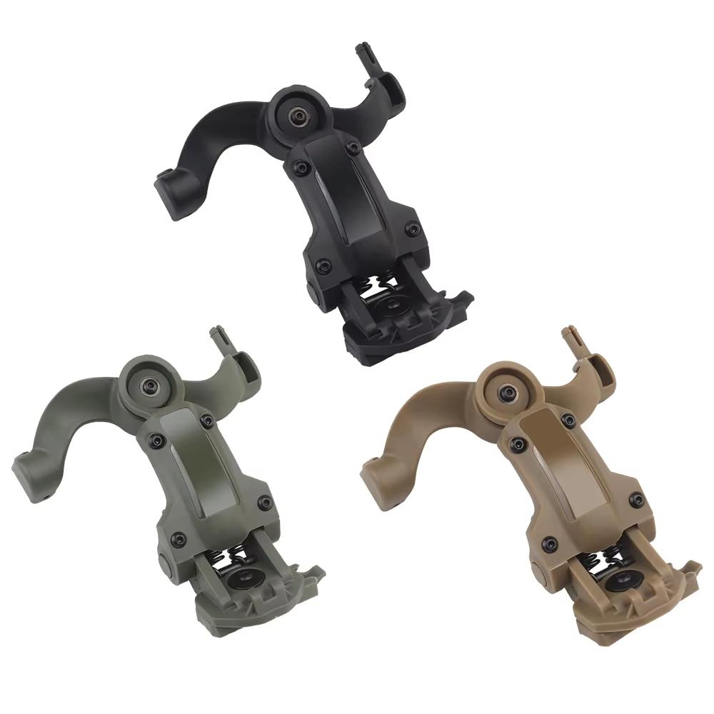 Tactical Headset Stand ARC Helmet Headphone Adapter Multi-angle Rotation Helmet Rail Adapter Kit Fit OPS Core ARC Rail