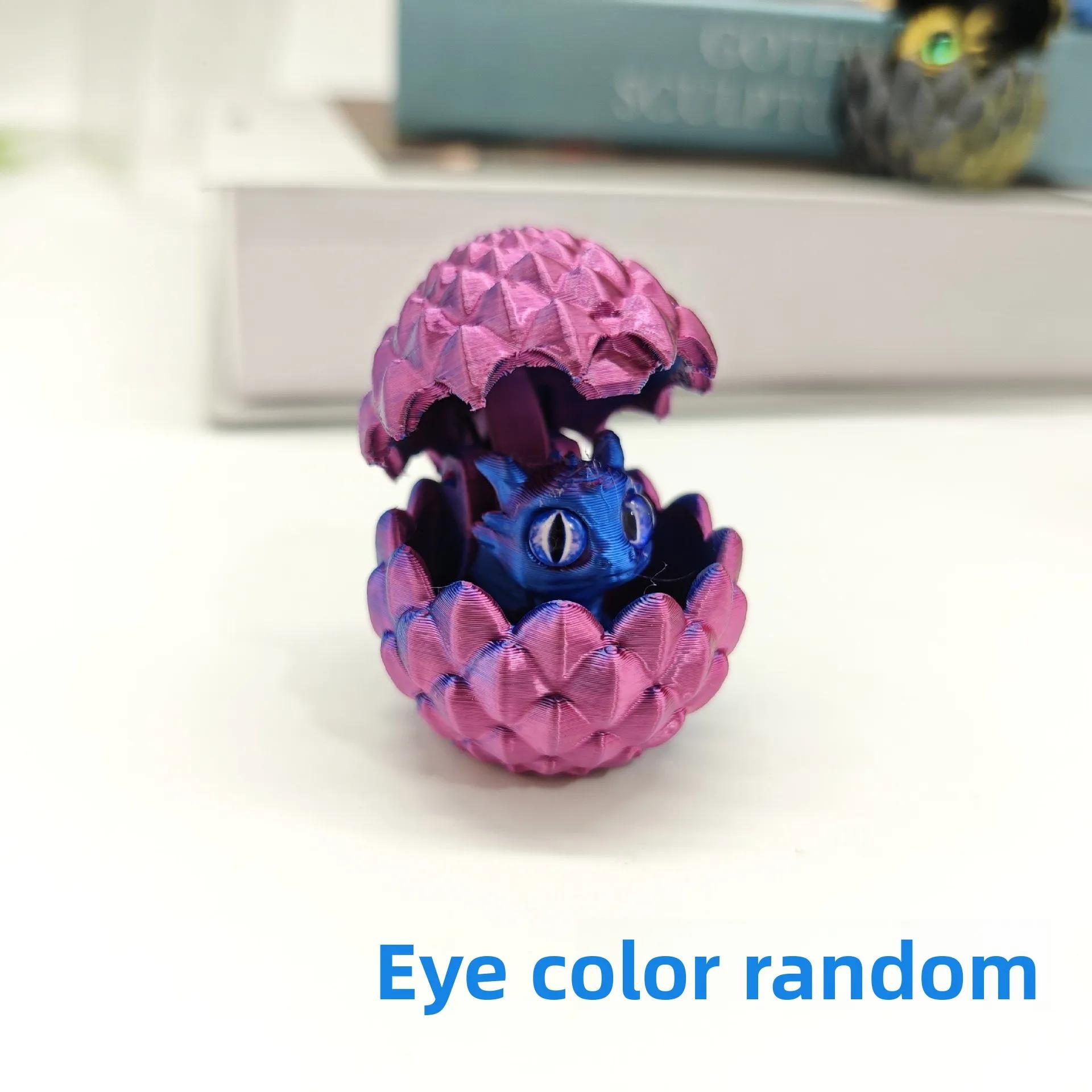 

3D Printed Toys Mini Dragon Egg Set Creative Simulations Model Easter Home Decor Kids Gift Cute 3D Printing Design