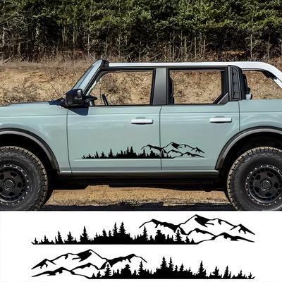 Carlow Hügel und Waldszene Outdoor-Abenteuer-Designs, Outdoor-Abenteuer-Aufkleber Natur-Themen-Dekorationen langlebiges Vinyl