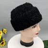 Gorro de Neve para Homem Inverno Quente Lã de Ovelha Natural Chapéus Bomber Chapéus de Pele para Exterior