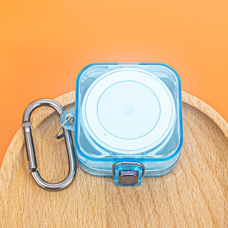 Clear Flexible Case with Carabiner Protector Cover for Rings Charger Shell Dustproof Charging Case Cover
