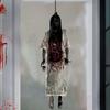 Halloween Decal Horror Hanging Corpse Decoration For Door Window Wall Sticker PVC Easy Peeling Off Design Party Supplies