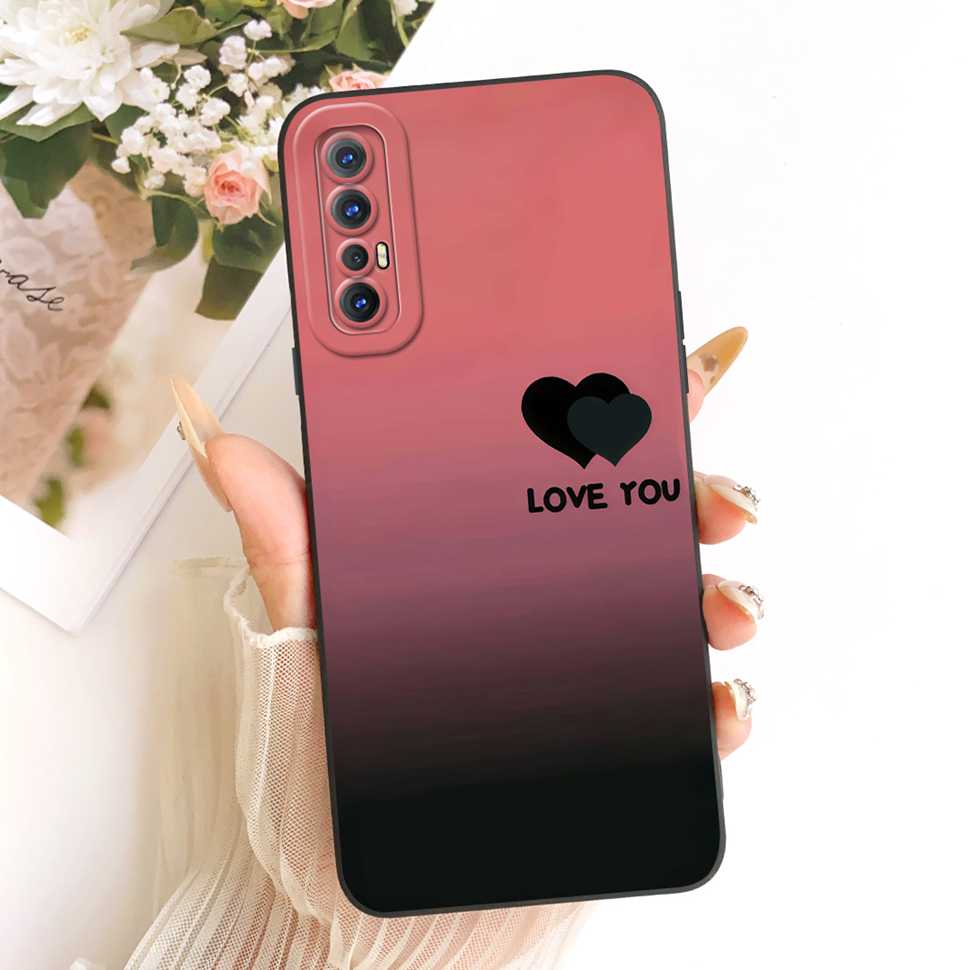 Soft Dragon Silicone Case For OPPO Reno3 Reno 3 Pro 3Pro 4G 6.4" CPH2035 CPH2037 CPH2036 Shell Couples Phone Cover