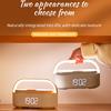 Portable Dual Alarm clock Bluetooth Speaker, Phone holder Wireless Charger, FM Radio & Dimmable Light for Bedroom Office Home Gift Giving