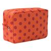 Women Dot Pattern Cosmetic Storage Bags Large Capacity Portable Toiletry Organizer Lightweight Daily Office Cosmetic Organizers