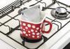 Toyoho Enamel Multi-Square Pot, Red Dot, 1450ml, Plune. YJ-813