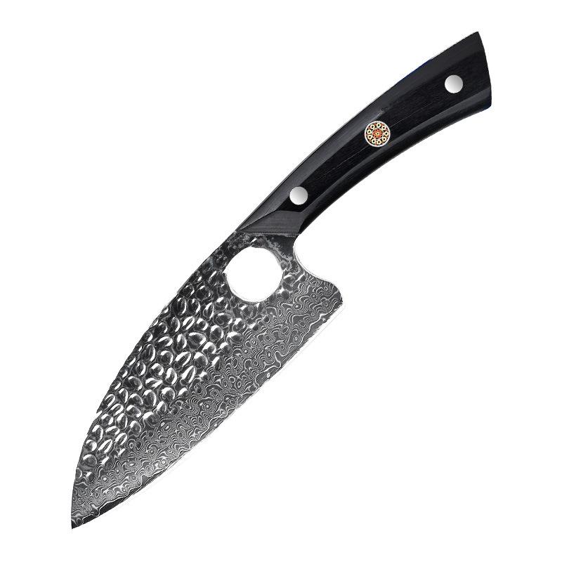 

5,5-дюймовые дамасские стальные ножи для обвалки, нож для нарезки убоя, кухонный нож шеф-повара, резак для фруктов Resin handle