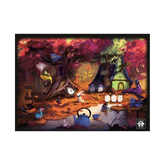 Puzzle arcana alice au pays des merveilles - gigamic - 1000 pièces - enigmes cachées