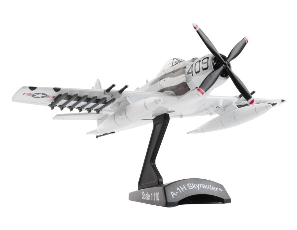 POSTAGE STAMP Douglas Skyraider US Navy PAPOOSE FLIGHT Finished Model A-1H PS5364-3