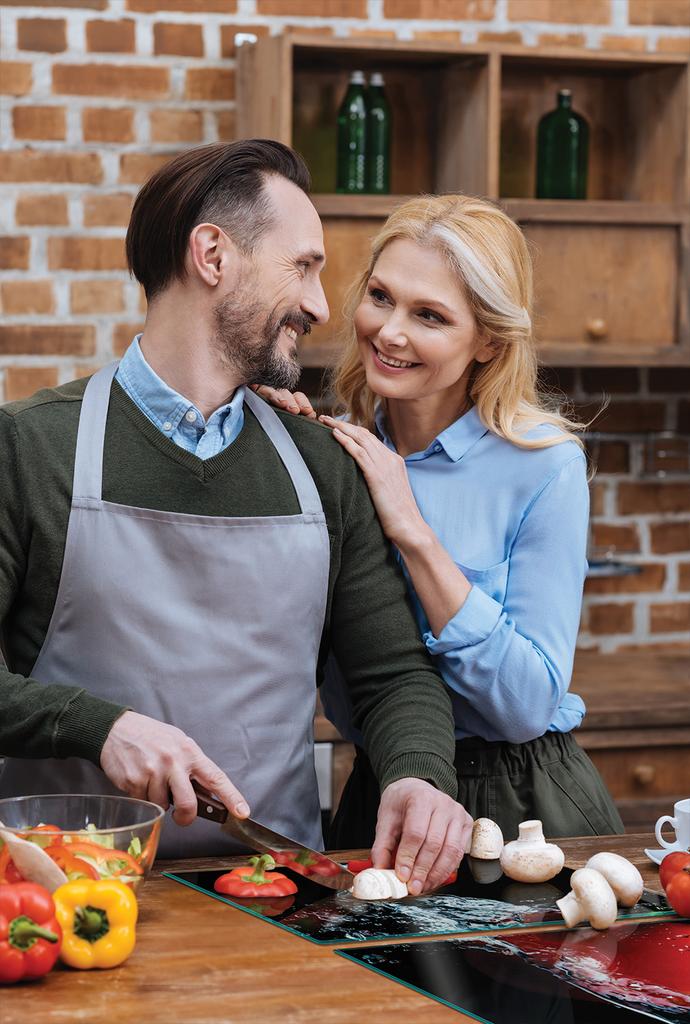SZKLANA PŁYTA OCHRONNA NA KUCHENKĘ 90x52 PAPRYKA