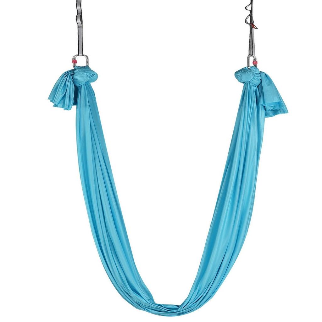 Aerial Yoga Hammock & Swing, 5.5 Yards, Aerial Yoga Starter Kit with 100gsm Nylon Fabric, Full Rigging Hardware & Easy Set-up Guide, Antigravity