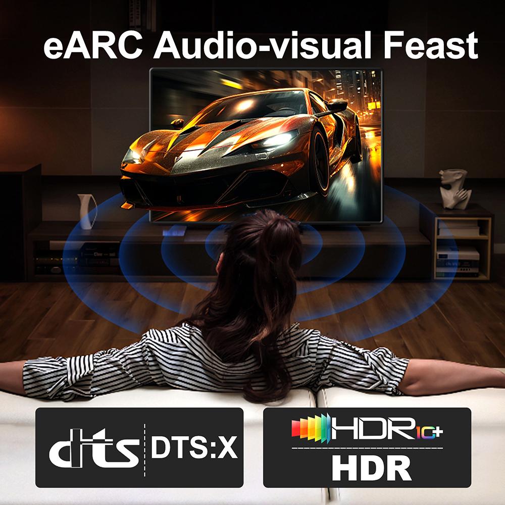 HDMI 2.2 Certified Cable For TV PS5 Xbox Switch HDR eARC 1m 2m 3m 5m Long 16K 60HZ 12K 10K 120HZ 8K 240HZ High Speed Video Cord