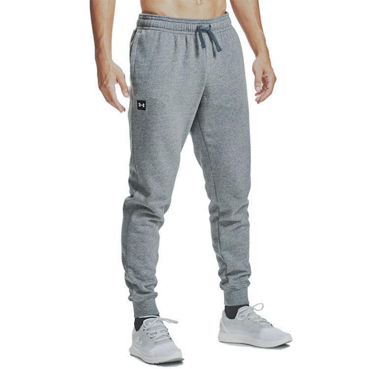 Under Armour Mid-Rise Loose Joggers With Fleece Lining Men Bottoms Light-Teal-Grey 1357128-012