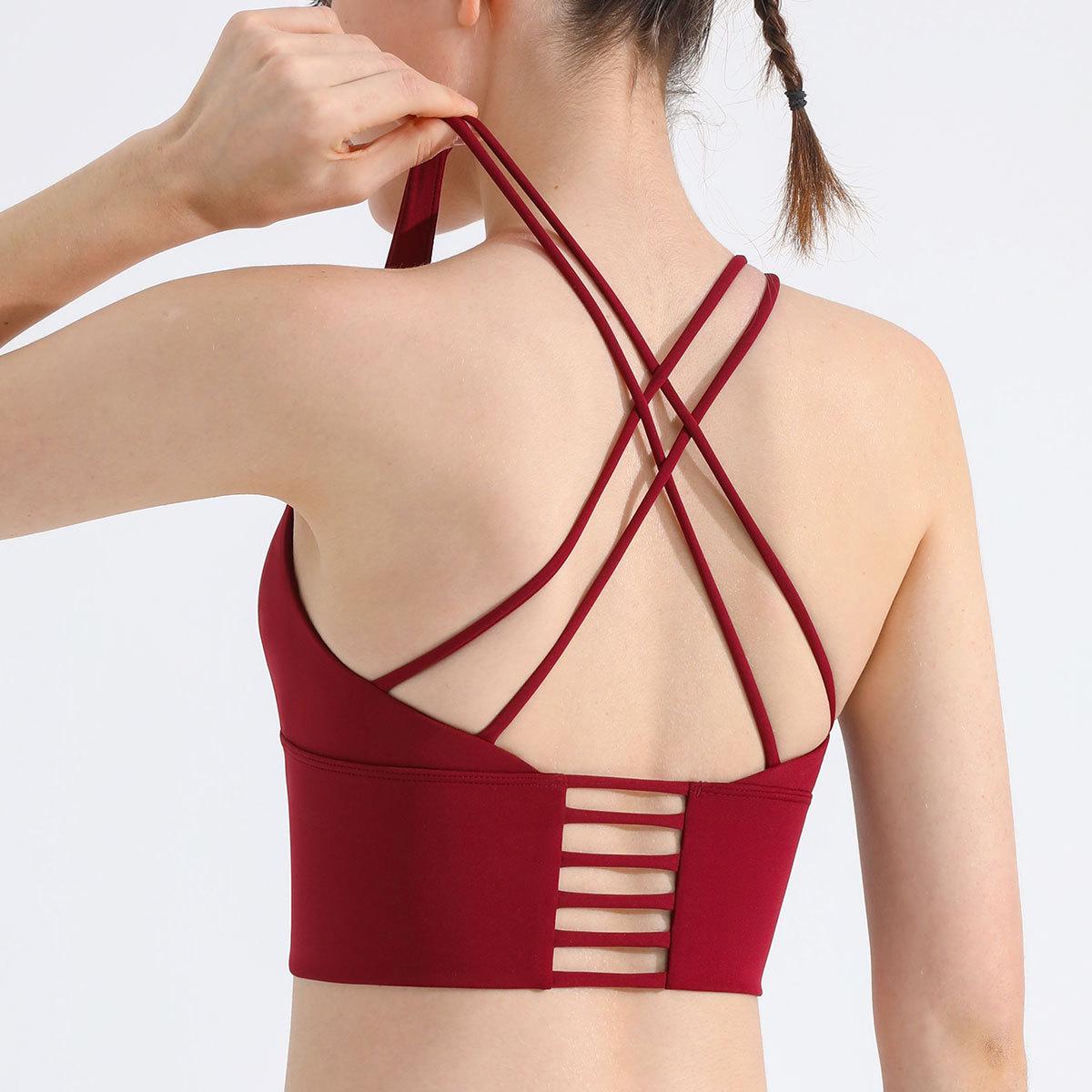 

Женский спортивный бюстгальтер RUNA PULSE с защитой от ударов – Боковая поддержка, Удлиненный низ, Идеален для бега и йоги S