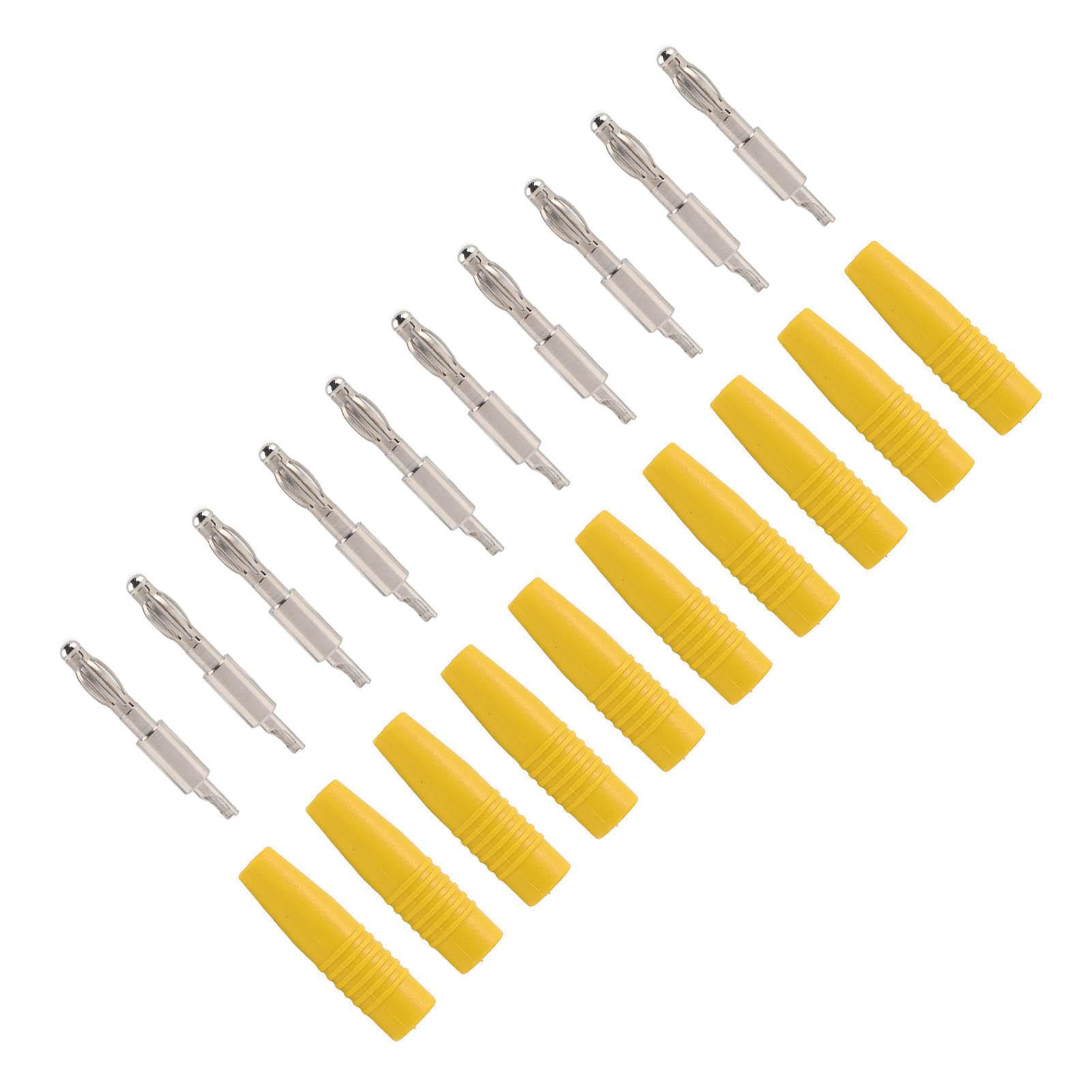 

10Pack 4mm Banana Solder 22.040 Plug Banana Plug DIY Male Connector Adapter for Multimeter Test