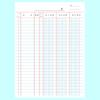 KOKUYO Purchase 20 100 Three-Color Loose-Leaf Paper, A5, Ledger, Holes, Sheets, Ri-153