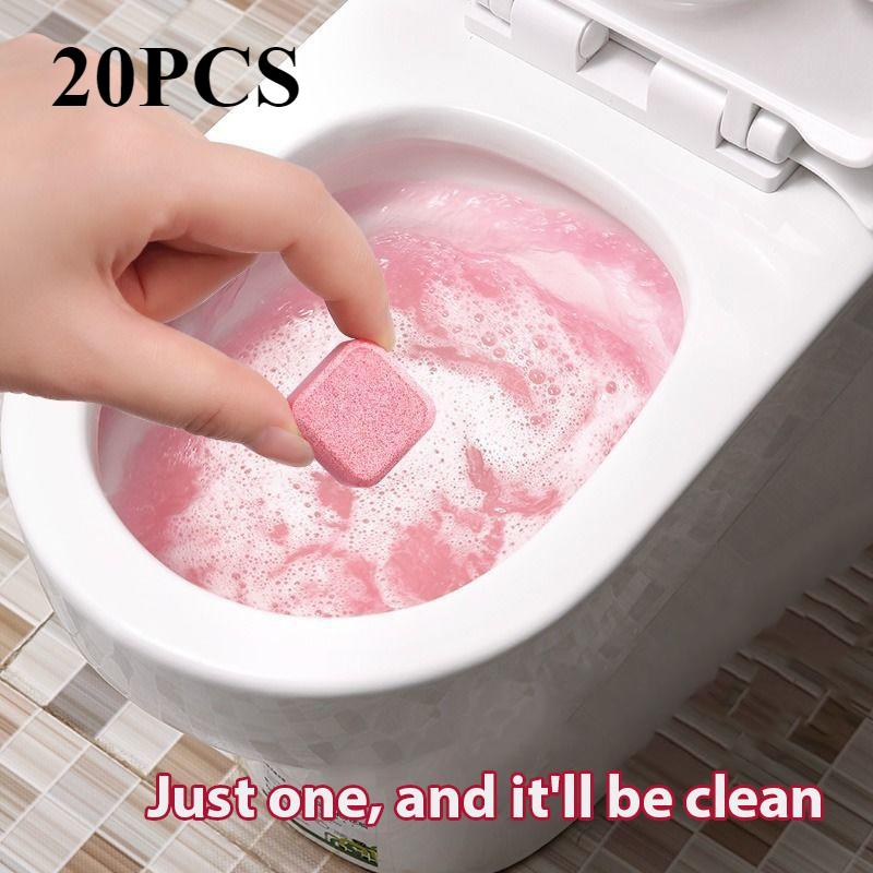 20pcs Automatic Toilet Bowl Cleaner Effervescent Tablet for Toilet Fast Cleaning Tool