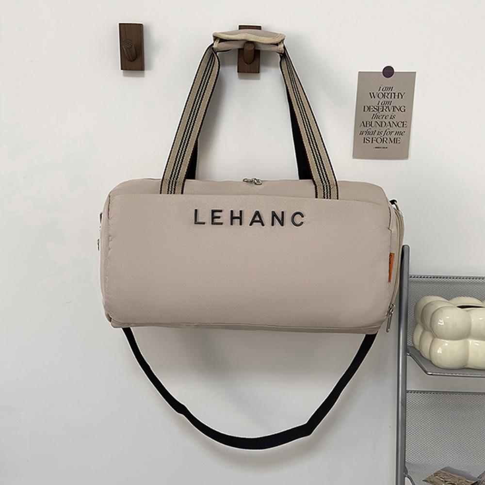 Men's and women's short-distance out simple portable travel bag dry and wet separation fitness yoga bag can be set, tie rod belt shoe compartment