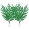 6pcs Christmas Artificial Pine Leaves Branches Gold Simulated Plants Glitter Garland Xmas Tree Ornament New Year Home Decoration