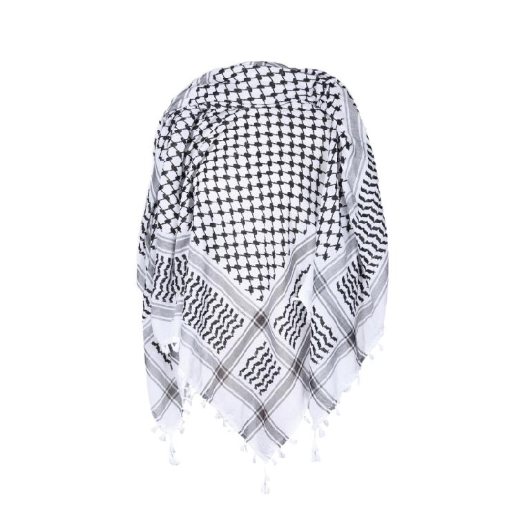 

Arab Scarf Religious Outdoor Kerchief Multi Purpose Keffiyeh Headscarf for Adult 1 білий