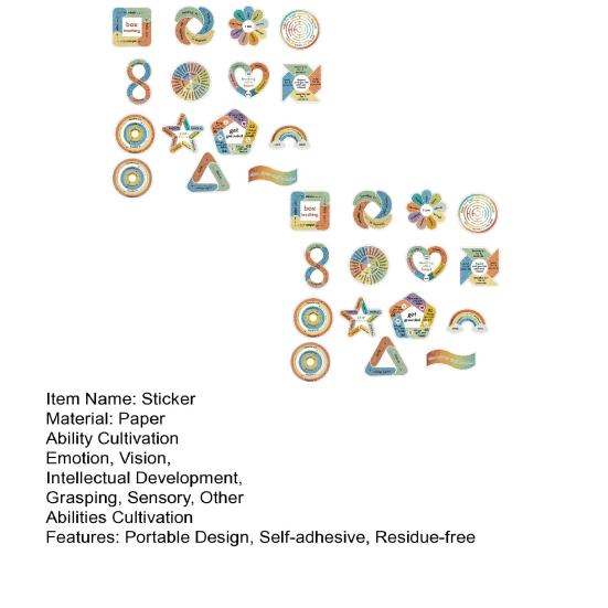 30 Stück Beruhigende Strukturaufkleber zur Angstlinderung Sensorische Fidgets für Erwachsene Jugendliche