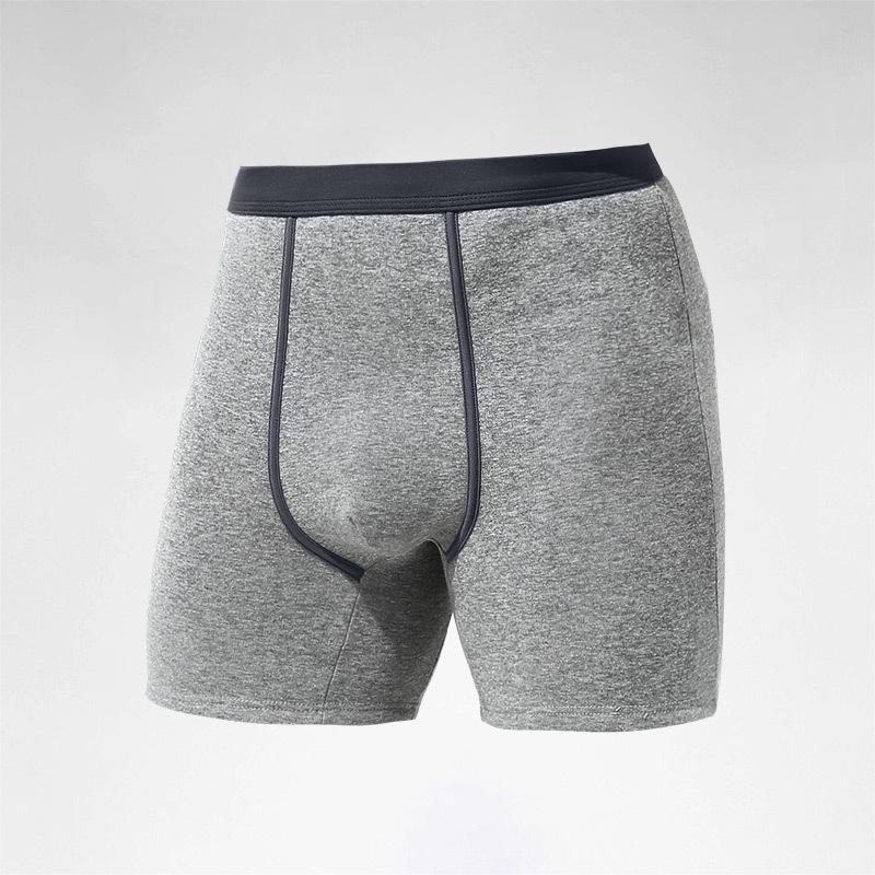 Winter Men's Warm Underwear With Thick Velvet And ,wear Legs, Extended Four Cornered Pants