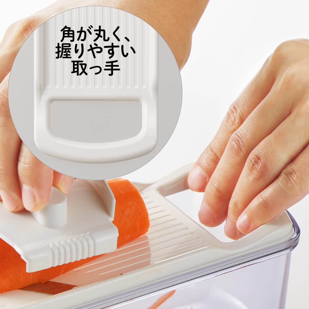 Yoshikawa Slicer Cooking Utensil Made in for and Grating Vegetables New Kitchen Basic SJ2955 Set, Japan, Slicing, Shredding, (Cabbage, Cucumber),