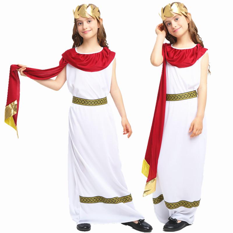 Costumi da gioco di ruolo per bambini: Atena Greca Antica e Principessa Romana