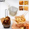 French Fries Basket Portable Stainless Steel Chips Mini Frying Basket Strainer Fryer Kitchen Cooking Basket Colander Accessories