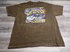Van Halen Nascar Racing Car Graphic T-Shirt Faded Brown Size XL Vintage Style