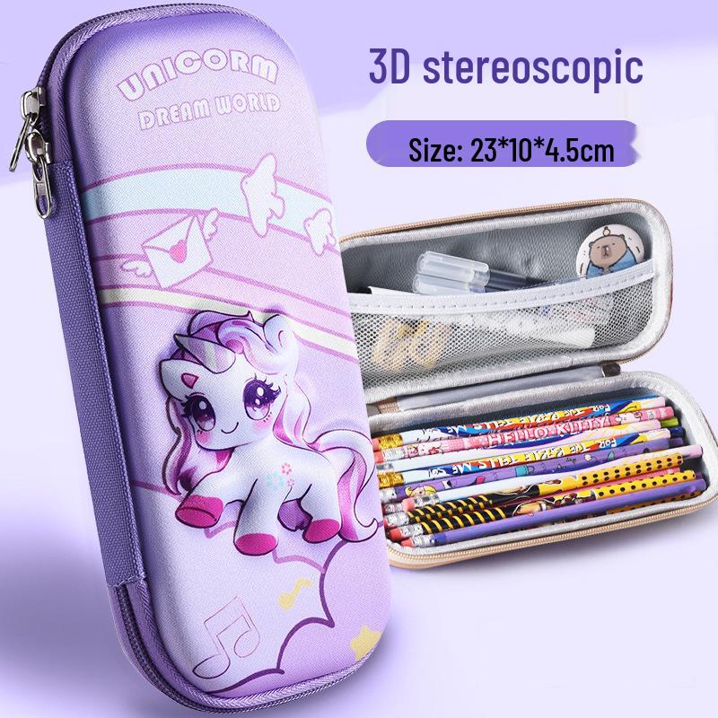 Large 3D Cartoon Pencil Case for Primary School Students