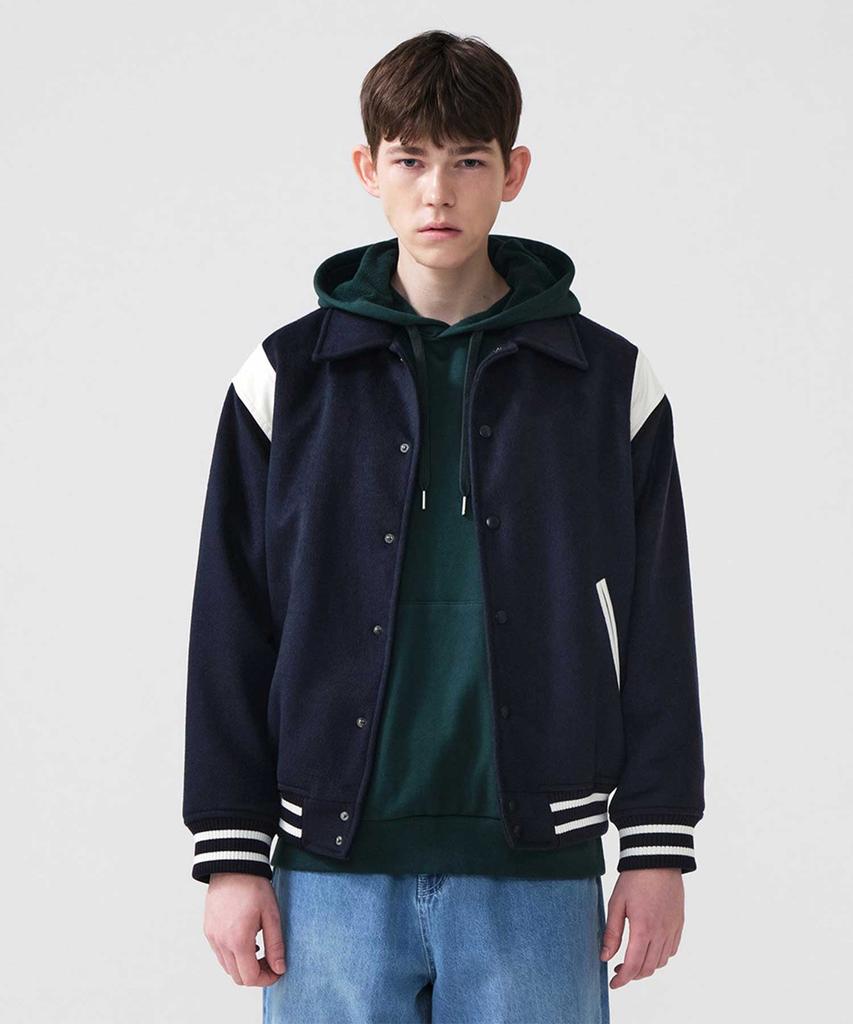 Stco Diems Stadium Quilted Jumper Navy (Oversized)_Djpvac30Sn